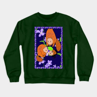 Violets and Beavers Crewneck Sweatshirt